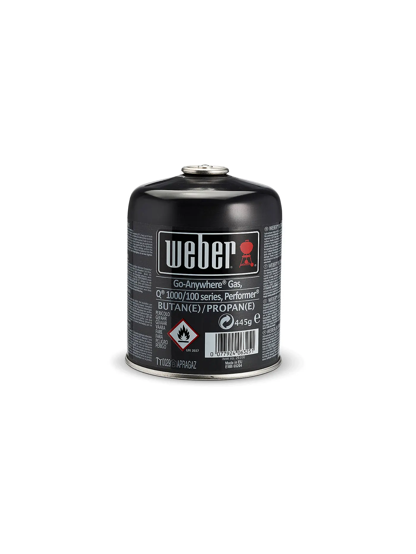 WEBER GRILL | Gas-Kartusche 0,63 kg | 